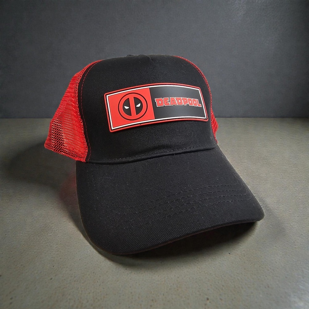 Deadpool Trucker Cap Mesh Snapback Hat trucker Red Black Concept One